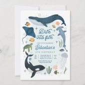 Invitation Plongez dans cinq sous la mer 5e anniversaire (Devant)