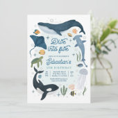 Invitation Plongez dans cinq sous la mer 5e anniversaire (Debout devant)