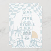 Invitation Plongez dans cinq Surfs modernes Surfboard 5e anni (Devant / Derrière)