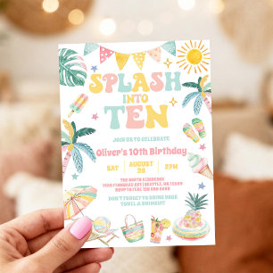 Invitation Plongez dans dix ans d'été tropical pour un 10e an