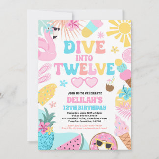 Invitation Plongez Dans Douze Plage Tropicale 12e Anniversair