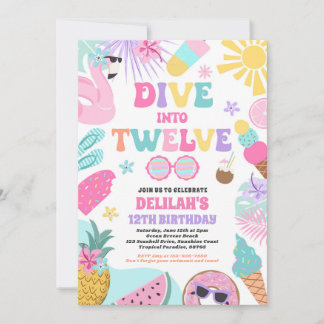 Invitation Plongez Dans Douze Plage Tropicale 12e Anniversair