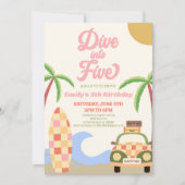 Invitation Plongez dans Five Beach Surf Rétro 5e anniversaire (Devant)