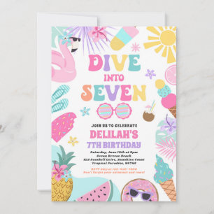 Invitation Plongez dans la fête d'anniversaire des 7 ans de l