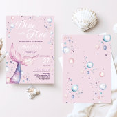 Invitation Plongez dans l'invitation d'anniversaire de cinq f