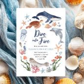 Invitation Plongez en cinq sous la mer Nautique 5e anniversai