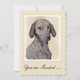 Invitation Plott Peinture - Cute Original Chien Art