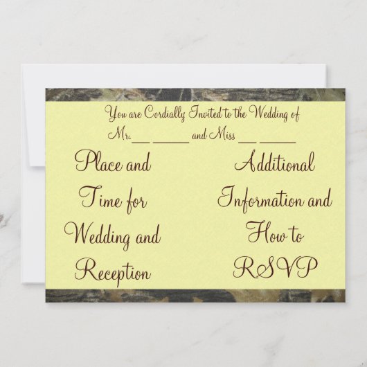 Invitation Ploucs Chic (Dos)