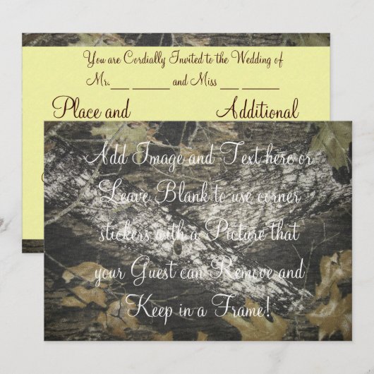 Invitation Ploucs Chic (Devant / Derrière)