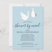 Invitation Pluie Bleue Par La Poste Sprinkle À Longue Distanc (Devant)