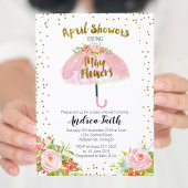 Invitation Pluie d'Avril Fleurs de Mai