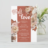 Invitation Pluie de fleurs boho romantique pour la Saint-Vale (Debout devant)