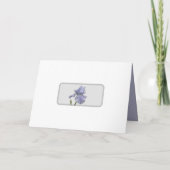 Invitation Pluie de gouttes de pluie Iris Bleu de mariage flo (Dos)
