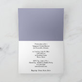Invitation Pluie de gouttes de pluie Iris Bleu de mariage flo (Intérieur)