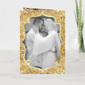 Invitation Plum et or Parties scintillant Date Palm Musulman  (Dos)