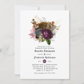 Invitation Plum et orange brûlé Dîner de répétition d'Hallowe (Devant)