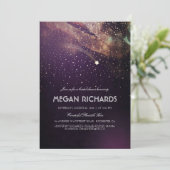 Invitation Plum Night Gold Shoot Star Fête des mariées (Debout devant)