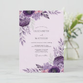 Invitation Plum Noble Spring Wedding (Debout devant)
