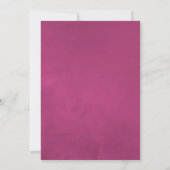 Invitation Plum & Pink Aquarelle Floral Bridesmaiers Déjeuner (Dos)