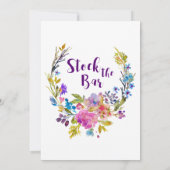 Invitation Plum Stock le Bar Couples Douche (Dos)