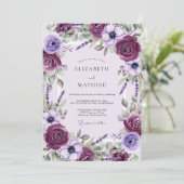 Invitation Plum Sublime Spring Wedding (Debout devant)