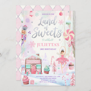 Invitation Plum Sucre Fée Terre De Casse-Noisette Douce Anniv