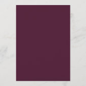 Invitation Plum Verdant Bloom Wedding (Dos)