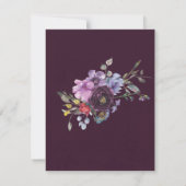 Invitation Plum Violet Botanique Peony Brunch & Bubbly (Dos)