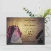Invitation Plume et encrier (Debout devant)