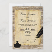 Invitation Plume et encrier (Devant)