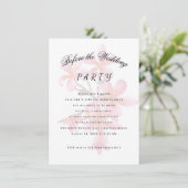 Invitation Plumeria avant l'invitation de la fête de mariage (Debout devant)