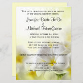 Invitation Plumeria blanche hawaïenne Mariage et réception (Devant / Derrière)