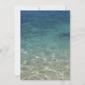 Invitation Plumeria Classy Floral Frame Beach Mariage (Dos)