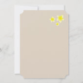 Invitation Plumeria jaune Frangipani Plage tropicale Mariage (Dos)