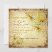 Invitation Plumeria Vintage PixDezines (Dos)