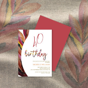 Invitation Plumes Artistiques Art Floral Aquarelle