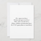 Invitation Plumes d'autruche (Dos)