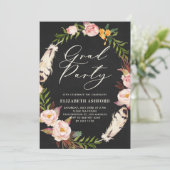 Invitation Plumes de Bohême et fête de graduation de la couro (Debout devant)