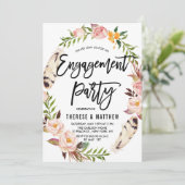 Invitation Plumes de Bohême et Fête de la couronne de fleurs (Debout devant)