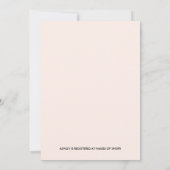 Invitation Plumes de Bohême et Fête des mariées de couronne d (Dos)