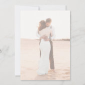 Invitation Plumes de Boho et élégant mariage photo script (Dos)