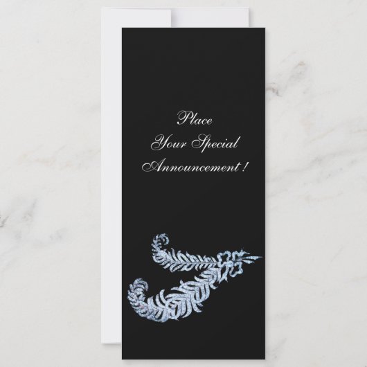 INVITATION PLUMES DE DIAMANT (Dos)