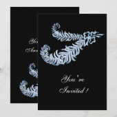 INVITATION PLUMES DE DIAMANT (Devant / Derrière)