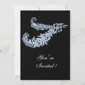 Invitation PLUMES DE DIAMANT, rose (Devant)