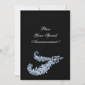 Invitation PLUMES DE DIAMANT, rose (Dos)