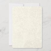 Invitation Plumes de paon doré (Dos)