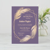 Invitation Plumes d'or à la fête d'anniversaire de la Plum (Debout devant)