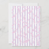 Invitation Plumes et Coussins/ Anniversaire (Dos)