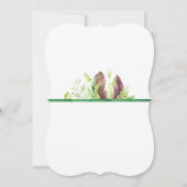 Invitation Plumes et feuillage Boho nuptiale douche Invitatio (Dos)