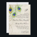 Invitation Plumes Peacock Black Mariage damassé papeterie<br><div class="desc">PALETTE DE COULEUR : riche noir profond, bordeaux, crème, tan, bleu, violet, vert et or. COLLECTION DE DESIGN : PALETTE DE COULEUR : Noir, tan, crème, or, bleu, vert et violet. COLLECTION DE DESIGN : Il s'agit d'un ensemble de Faire-part de mariage de produits complets correspondants. Modernes et contemporaines, les...</div>